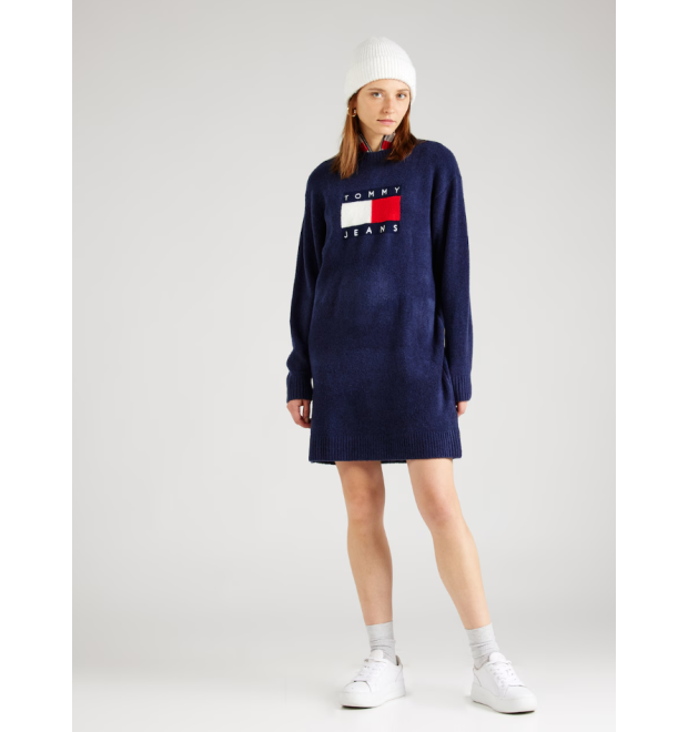 Šaty s prímesou vlny Tommy Jeans Šaty s prímesou vlny Tommy Jeans