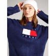 Šaty s prímesou vlny Tommy Jeans Šaty s prímesou vlny Tommy Jeans