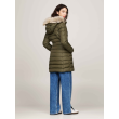 Dlhá dámska zelená bunda Tommy Hilfiger