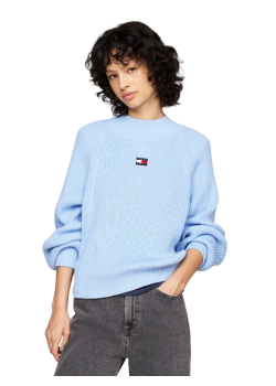 Tommy Jeans dámsky svetlo modrý pulóver