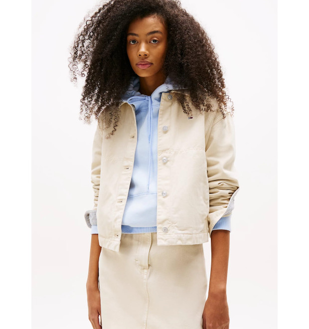 Tommy Jeans dámska denim bunda béžová Tommy Jeans dámska denim bunda béžová
