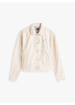 Tommy Jeans dámska denim bunda béžová