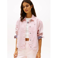 Tommy Jeans dámska denim bunda ružová Tommy Jeans dámska denim bunda ružová