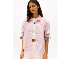 Tommy Jeans dámska denim bunda ružová