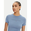 Tommy Jeans dámske tričko Slim Tonal Linear modré Tommy Jeans dámske tričko Slim Tonal Linear modré