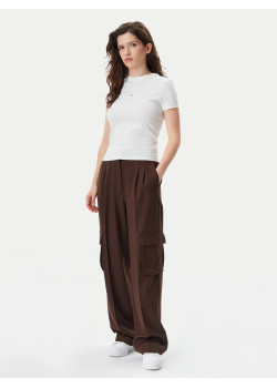Tommy Jeans dámske tričko Slim Tonal Linear biele