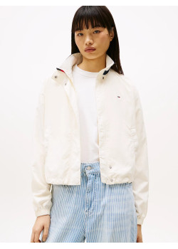 Tommy Jeans dámska tenka bunda krémová