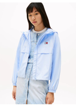 Tommy Jeans tenká vetrovka modrá