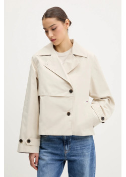 Tommy Jeans dámsky krátky trenčkot kabátik béžová