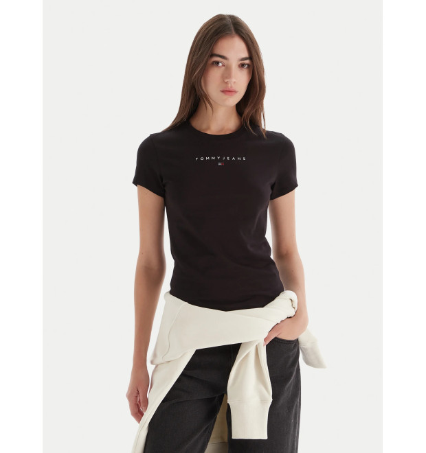 Tričko Tommy Jeans DW0DW21550BDS Čierna Tričko Tommy Jeans DW0DW21550BDS Čierna