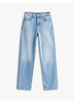 Tommy Jeans dámske džínsy rovné s vysokým pásom