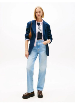Tommy Jeans dámske džínsy rovné s vysokým pásom