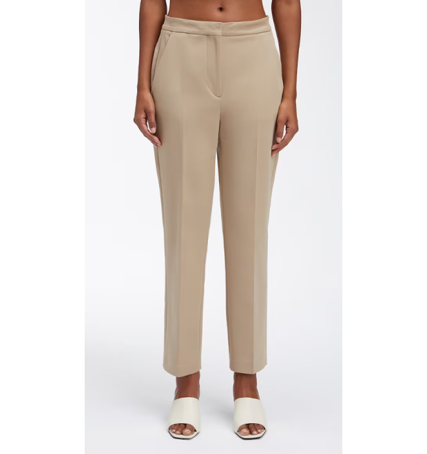 Dámske béžové elegantné nohavice Calvin Klein Dámske béžové elegantné nohavice Calvin Klein