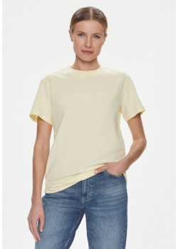 Dámske svetložlté tričko Calvin Klein