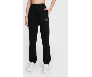 Dámske bavlnené tepláky Calvin Klein čierne