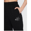 Dámske bavlnené tepláky Calvin Klein čierne Dámske bavlnené tepláky Calvin Klein čierne