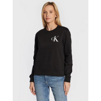 Dámska čierna mikina bez kapucne Calvin Klein Dámska čierna mikina bez kapucne Calvin Klein