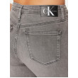 Calvin Klein Jeans Slim rifle s vysokým pásom sivé