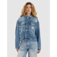 Calvin Klein dámska rifľová bunda Boxy Fit modrá Calvin Klein dámska rifľová bunda Boxy Fit modrá