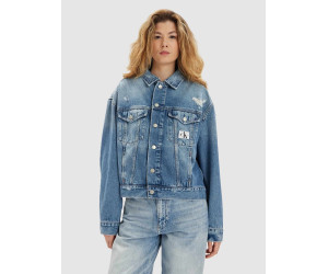 Calvin Klein dámska rifľová bunda Boxy Fit modrá