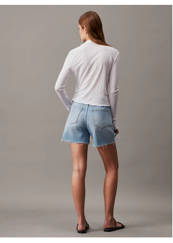 Rifľové šortky Calvin Klein Denim Mom
