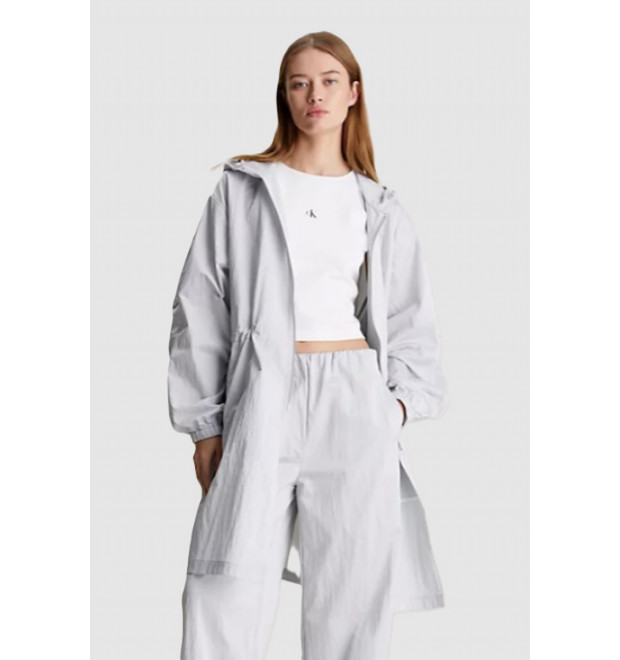 Dámska sivá predĺžená bunda Calvin Klein Dámska sivá predĺžená bunda Calvin Klein