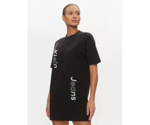 Čierne tričkové šaty Calvin Klein Jeans