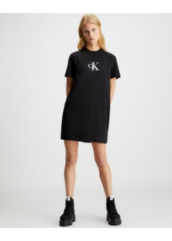Čierne šaty Calvin Klein Jeans oversize