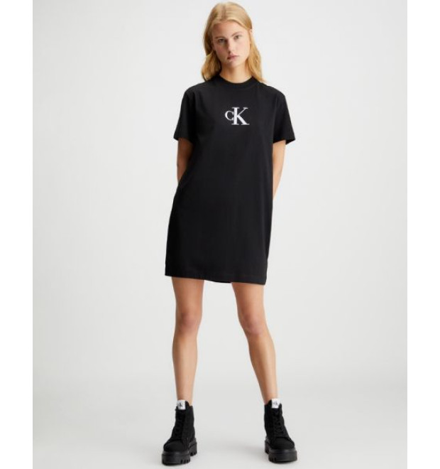 Čierne šaty Calvin Klein Jeans oversize