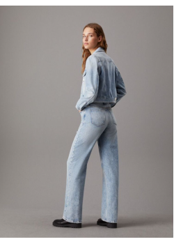 Džínsová krátka oversize bunda Calvin Klein