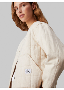 Dámska krémová prešívaná bunda Calvin Klein