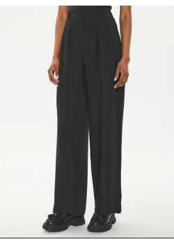 Dámske voľné elegantné nohavice Calvin Klein-čierne