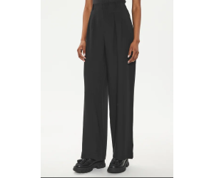 Dámske voľné elegantné nohavice Calvin Klein-čierne