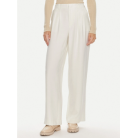 Dámske voľné elegantné nohavice Calvin Klein-biele Dámske voľné elegantné nohavice Calvin Klein-biele