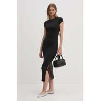 Dámske dlhé priliehavé šaty Calvin Klein s rozparkom Dámske dlhé priliehavé šaty Calvin Klein s rozparkom