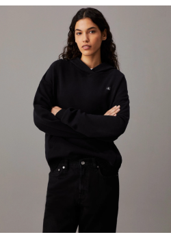 Dámska čierna mikina s kapucňou Calvin Klein