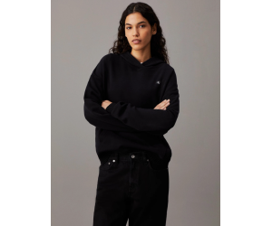 Dámska čierna mikina s kapucňou Calvin Klein