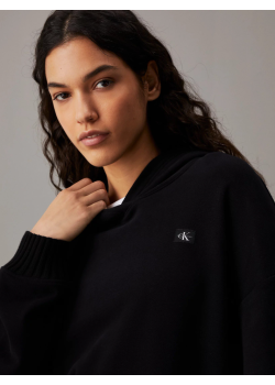 Dámska čierna mikina s kapucňou Calvin Klein