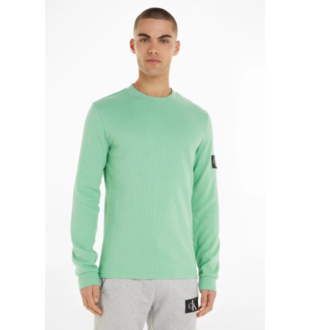 Pánske zelené tričko Calvin Klein Jeans s dlhým rukávom Pánske zelené tričko Calvin Klein Jeans s dlhým rukávom