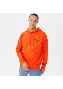 Pánska mikina s kapucňou Calvin Klein oranžová