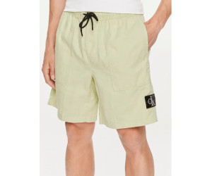 Calvin Klein pánske plátené bermudy zelené