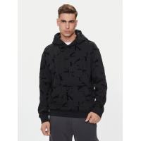 Calvin Klein Jeans čierna mikina s kapucňou Calvin Klein Jeans čierna mikina s kapucňou