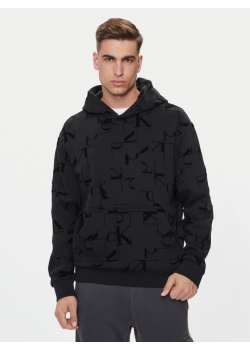 Calvin Klein Jeans čierna mikina s kapucňou