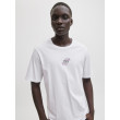 JACK & JONES biele tričko s okrúhlym výstrihom JACK & JONES biele tričko s okrúhlym výstrihom