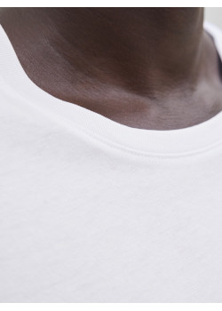 JACK & JONES biele tričko s okrúhlym výstrihom