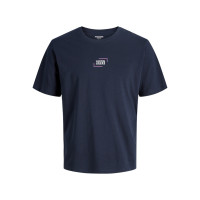 JACK & JONES pánske logo tričko Regular Fit modré s okrúhlym výstrihom JACK & JONES pánske logo tričko Regular Fit modré s okrúhlym výstrihom