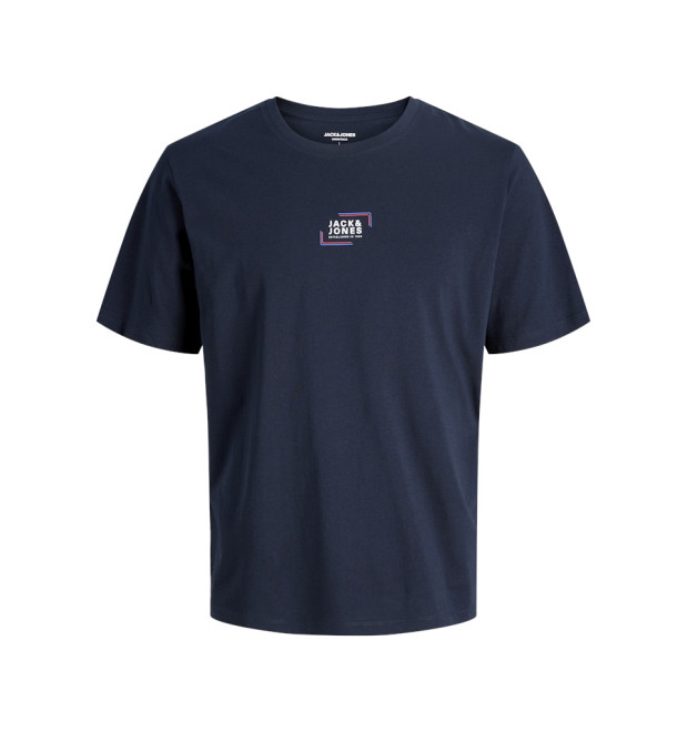 JACK & JONES pánske logo tričko Regular Fit modré s okrúhlym výstrihom JACK & JONES pánske logo tričko Regular Fit modré s okrúhlym výstrihom