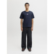 JACK & JONES pánske logo tričko Regular Fit modré s okrúhlym výstrihom JACK & JONES pánske logo tričko Regular Fit modré s okrúhlym výstrihom