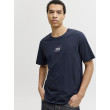 JACK & JONES pánske logo tričko Regular Fit modré s okrúhlym výstrihom JACK & JONES pánske logo tričko Regular Fit modré s okrúhlym výstrihom