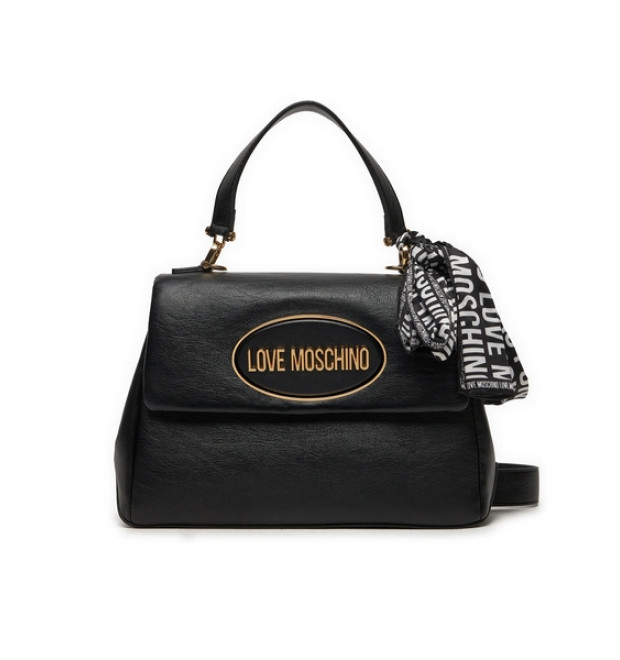 Love Moschino kabelka s ozdobou čierna